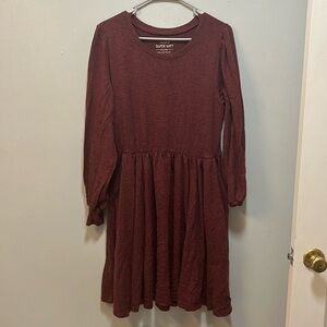Burgundy sweater-style dress from Torrid. Size 1/14-16.